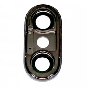 Стекло камеры в сборе с рамкой для Apple iPhone X (черное) — 2