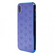 Чехол-накладка для Apple iPhone XS (синяя)(0202) — 3