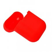 Чехол силиконовый, тонкий для кейса Apple AirPods (красный) — 3