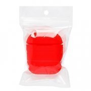 Чехол силиконовый, тонкий для кейса Apple AirPods (красный) — 2