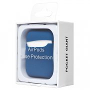 Чехол Soft touch для кейса Apple AirPods (синий) — 3