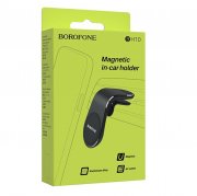 Держатель автомобильный Borofone BH10 Air outlet magnetic in-car holder (черный) — 2