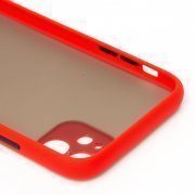Чехол-накладка PC041 для Apple iPhone 11 (черно-красная) — 2