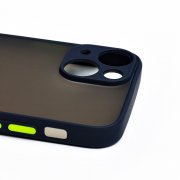 Чехол-накладка PC041 для Apple iPhone 13 mini (черно-фиолетовая) — 1