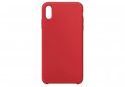 Чехол-накладка для Apple iPhone X Silicone Case (красная) (14)