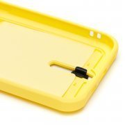 Чехол-накладка SC304 с картхолдером для Apple iPhone 14 Pro (желтая) — 3