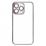 Чехол-накладка PC073 с закрытой камерой для Apple iPhone 13 Pro Max (серебристая) — 1