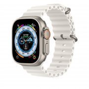 Ремешок ApW26 Ocean Band для Apple Watch 49 mm силикон (белый)