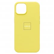 Чехол-накладка ORG Soft Touch для Apple iPhone 14 (лимонная) — 1