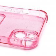 Чехол-накладка SC300 с картхолдером для Apple iPhone 14 Plus (розовая) — 3