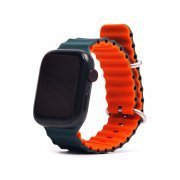 Ремешок ApW26 Ocean Band для Apple Watch 45 mm силикон (темно-оранжевый)