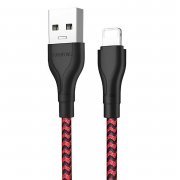 Кабель Borofone BX39 Beneficial для Apple (USB - Lightning) красно-черный — 1