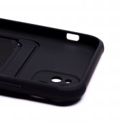 Чехол-накладка - SC304 с картхолдером для Apple iPhone 11 (208469) (черная) — 3