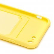 Чехол-накладка - SC304 с картхолдером для Apple iPhone SE 2020 (208667) (желтая) — 2