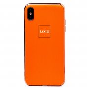 Чехол-накладка ORG SC154 матовый для Apple iPhone XS Max (оранжевая)