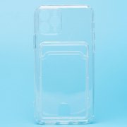 Чехол-накладка - SC276 с картхолдером для Apple iPhone 11 Pro (прозрачная) — 1
