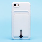 Чехол-накладка - SC304 с картхолдером для Apple iPhone SE 2020 (208666) (белая) — 1