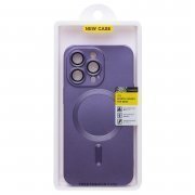 Чехол-накладка - SM020 Matte SafeMag для Apple iPhone 13 Pro (фиолетовая) — 2