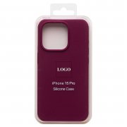 Чехол-накладка ORG Soft Touch для Apple iPhone 15 Pro (бордовая)
