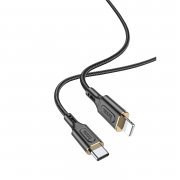 Кабель Hoco X95 Goldentop для Apple (Type-C - lightning) (черный) — 3