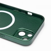 Чехол-накладка - SM021 SafeMag для Apple iPhone 14 (зеленая) — 2