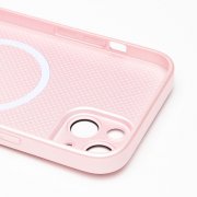 Чехол-накладка - SM021 SafeMag для Apple iPhone 15 Plus (светло-розовая) — 3