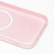 Чехол-накладка - SM021 SafeMag для Apple iPhone 15 Plus (светло-розовая) — 2