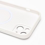Чехол-накладка - SM021 SafeMag для Apple iPhone 15 Plus (белая) — 3