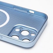 Чехол-накладка - SM021 SafeMag для Apple iPhone 15 Pro Max (светло-синяя) — 3