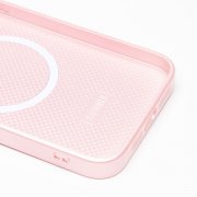 Чехол-накладка - SM021 SafeMag для Apple iPhone 15 Pro Max (светло-розовая) — 3