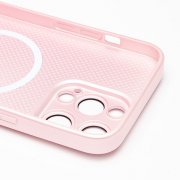 Чехол-накладка - SM021 SafeMag для Apple iPhone 15 Pro Max (светло-розовая) — 2