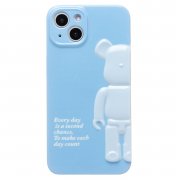 Чехол-накладка - SC332 для Apple iPhone 14 (светло-синяя) — 1