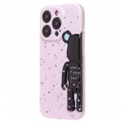 Чехол-накладка - SC332 для Apple iPhone 15 Pro (светло-розовая) — 3