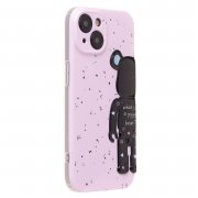 Чехол-накладка - SC332 для Apple iPhone 15 (светло-розовая) — 2