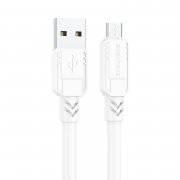 Кабель Borofone BX81 (USB - micro USB) (белый)