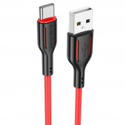 Кабель Borofone BX63 (USB - Type-C) (черно-красный)