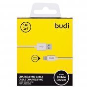 Кабель budi M8J02304 для Apple (USB - lightning) (белый) — 2