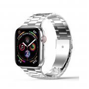 Ремешок - ApW36 металл блочный на застежке Apple Watch 49 mm (серебристый)
