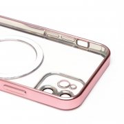 Чехол-накладка SafeMag для Apple iPhone 12 (розовая) — 2