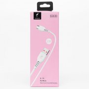 Кабель SKYDOLPHIN S49VB (USB - micro USB) 100см 2.4A (белый) — 3