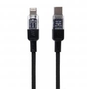 Кабель Hoco U129 Spirit (Type C - lightning) 120см 3A (черный)