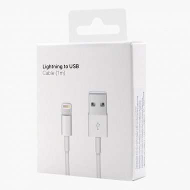 Кабель (USB - Lightning) белый Премиум — 3