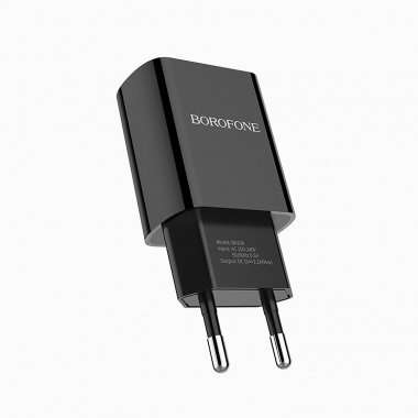 Сетевое зарядное устройство Borofone BA20A Sharp USB с кабелем для Apple Lightning (черное) &mdash; 7