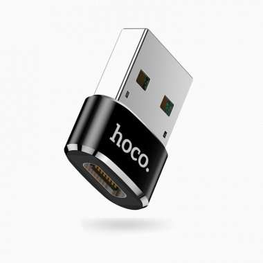 Адаптер (переходник) HOCO UA6 (Type-C - USB-A) черный &mdash; 6