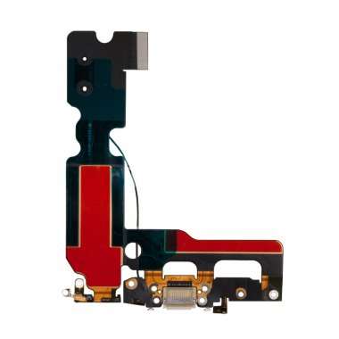 Шлейф для Apple iPhone 7 Plus на разъем зарядки/микрофон (белый) Премиум — 2