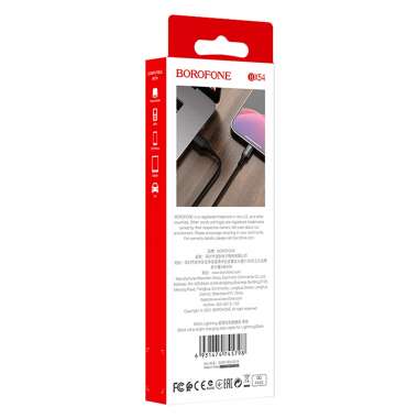 Кабель Borofone BX54 для Apple (USB - Lightning) черный &mdash; 2