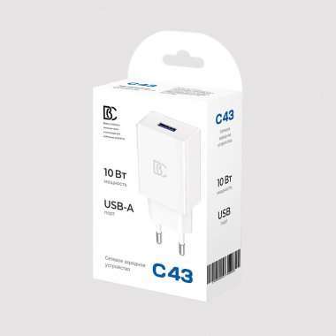 Сетевое зарядное устройство BC C43 USB (белое) &mdash; 2