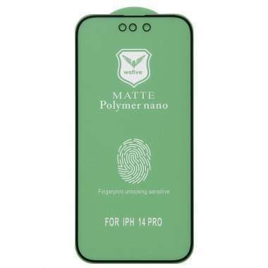 Защитная пленка силиконовая для Apple iPhone 14 Pro матовая (черная) — 1