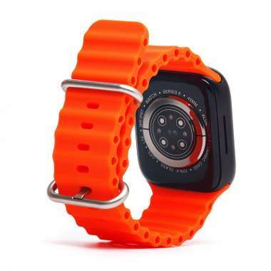 Ремешок - ApW26 Ocean Band Apple Watch 45 mm Watch 42/44/45/49мм силикон (оранжевый) — 4