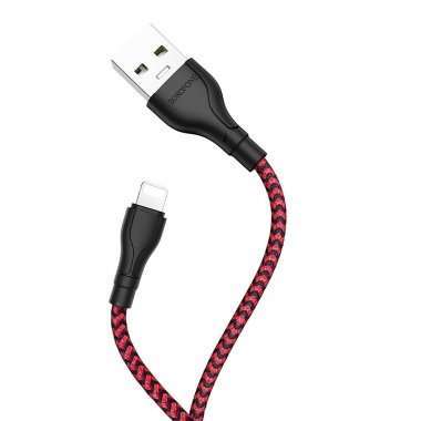 Кабель Borofone BX39 Beneficial для Apple (USB - Lightning) красно-черный — 6